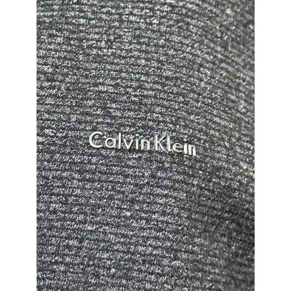 Men's Calvin Klein sip up  light fleece cotton medium jacket no hood - Picture 6 of 8